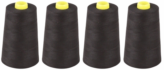 Jual panas overlock benang jahit baik stretch pakaian olahraga 40/2 benang jahit poliester