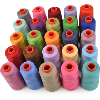 Harga murah pabrik 5000 Yards 100% Spun Polyester Sewing Thread 40/2 3000 Yards dalam stok