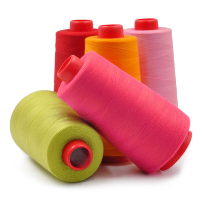 Good Evenness Polyester Core Spun Thread Multi Colored Threads untuk menjahit