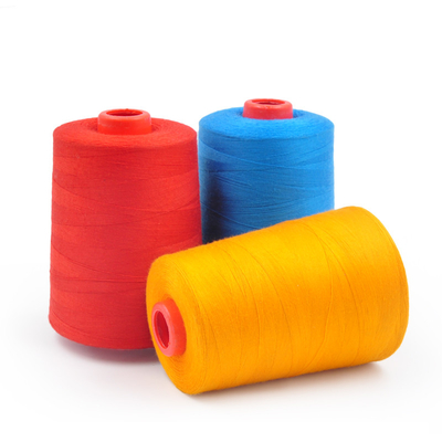 Benang Jahit Polyester Berwarna Berbagai 100% Core Spun 40/2 3000Y 4000Y 5000Yards