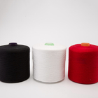 Industri 100% Ring Spun Polyester Benang Plastik Tabung Baik Untuk Pencelupan