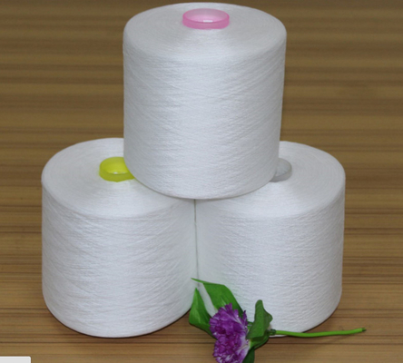 40/2 Benang Polyester Spun Perawan Berwarna Putih untuk Benang Jahit
