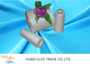 20/2 40/2 Bright Ring Spun Polyester Yarn On Plastic / Paper Cone Dengan 100%