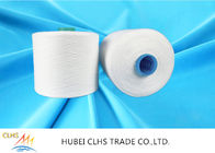 60/3 Raw White 100% Virgin Polyester Spun Yarn Dengan Dyeing Tube, 1.25kg / Cone