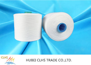 Mewarnai Benang Spun Poliester 100% 402 502 40/2 Benang Kerucut Kertas Putih Mentah Untuk Pakaian Olahraga