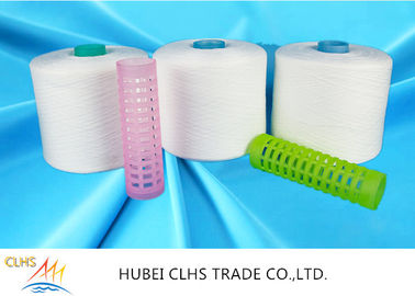 NE 20/3 30/3 Polyester Yarn Untuk Benang Jahit mentah Putih Cerah China pabrik kantong PP