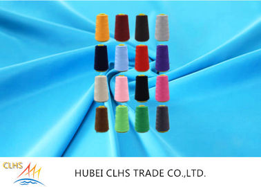 Putih Putih / Dicelup 100% Cincin Benang Jahit Polyester Berputar 3000 Meter 5000 Meter