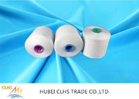 60/2 60/3 Raw White 100% Polyester Ring Spun Benang Jahit Rajut
