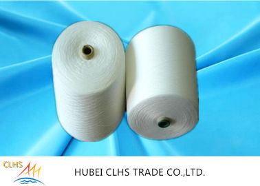 Komersial tahan lama Semi Dull Polyester Yarn 100% Polyester Fiber Stabil Anti Pilling
