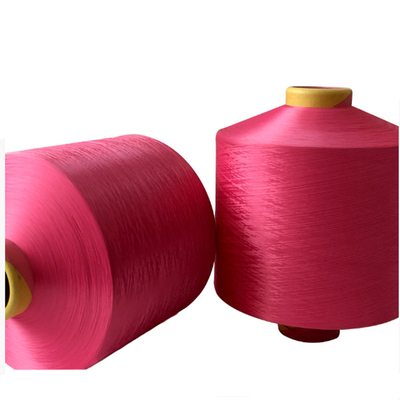 Warna 150D/48F NIM DTY Polyester Garment Untuk Kain