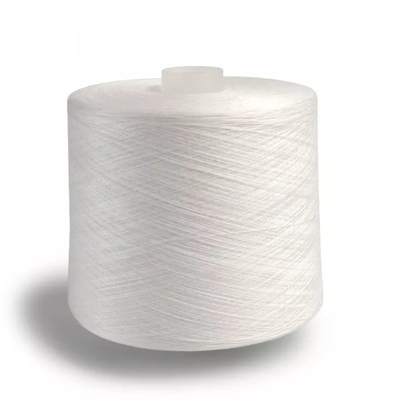 Produsen Profesional 100% Polyester Ring Spun Yarn Raw Putih 20/2 30/2 40/2