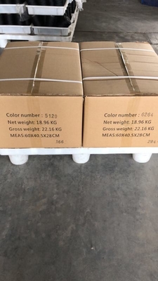 Tempat pabrik 100% Polyester Sewing Thread Multi Color 40/2 3000 Yards/Cone