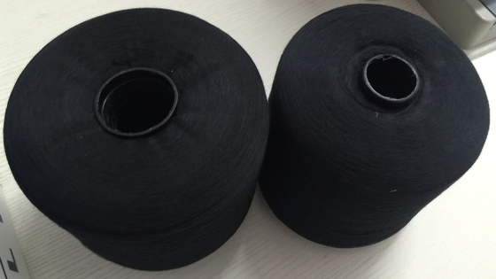Putih, Hitam, Warna 100% Polyester Spun Yarn 40S/2 1.25kgs/cone