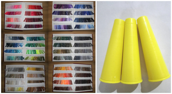 Multi Colors 30/2 30/2 100% Polyester Spun Sewing Thread Kekuatan Tinggi