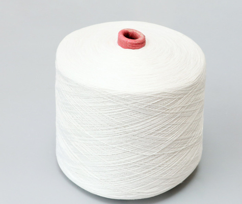 Putih mentah 20/2 40/2 100% Polyester Ring Spun Yarn Sewing Yarn