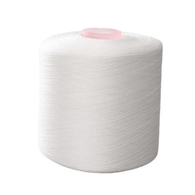 40/2 50/2 60/2 100% Polyester Ring Spun Yarn Raw Putih, Putih Optik