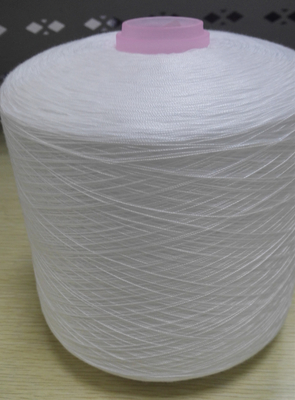 Tenaga Tinggi 20/2 20/3 100% Polyester Spun Yarn Untuk Jeans