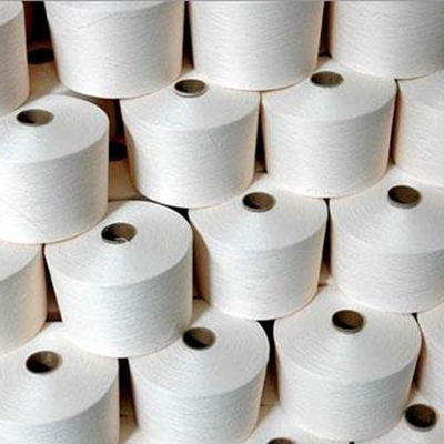 Putih Optik, Putih mentah 100% Polyester Ring Spun Yarn 20/2 40/2 60/2 untuk Industri Tekstil