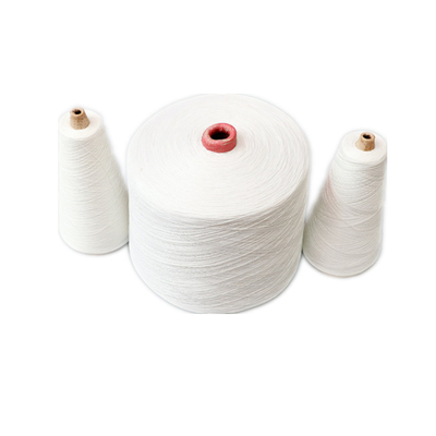100% Polyester Ring Spun Yarn Raw putih 20/2, 30/2, 40/2, 50/2, 60/2