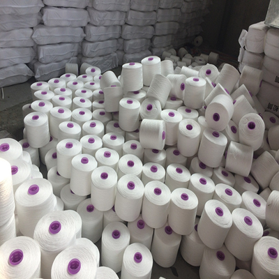 High Strength 20/3 100% Polyester Spun Yarn Untuk Benang Polyester