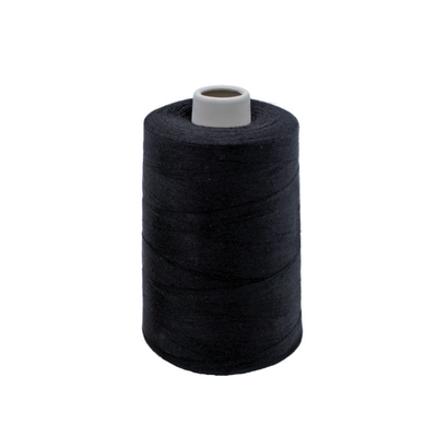 Pabrik Grosir 5000 Yards Hitam Polyester Benang Jahit Benang Untuk Jahit