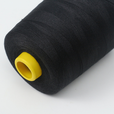 Kualitas Baik 40/2 Hitam Benang Jahit 100% Polyester Benang Pabrik Harga Grosir
