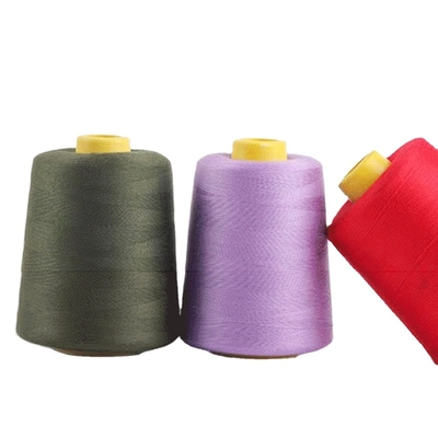 Multi-warna Opsional 20/2 30/2 40/2 50/2 Polyester Sewing Thread Spun Polyester Sewing Thread