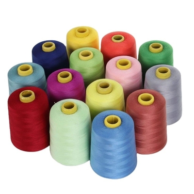 Multi-warna Opsional 20/2 30/2 40/2 50/2 Polyester Sewing Thread Spun Polyester Sewing Thread