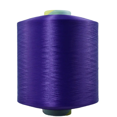 Warna Hitam Putih Biru Merah Kecokelatan 100% Polyester Filament Yarn Dty Polyester Textured Yarn