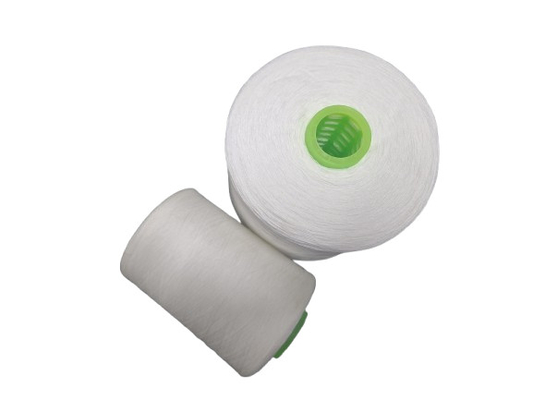 402 403 202 502 100 Benang Polyester Spun Raw White Untuk T-Shirt Jeans Pakaian Olahraga