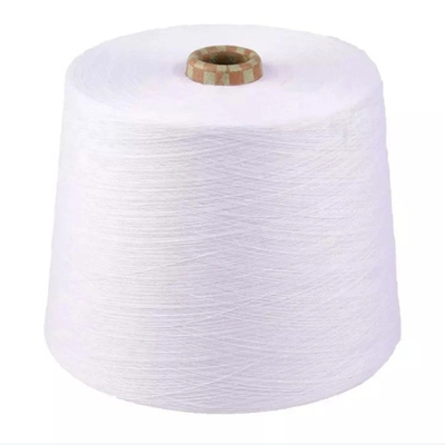 Benang Polyester Putih Cincin Spun Optik 50/2 50/3 Bahan serat stabil 100% Polyester
