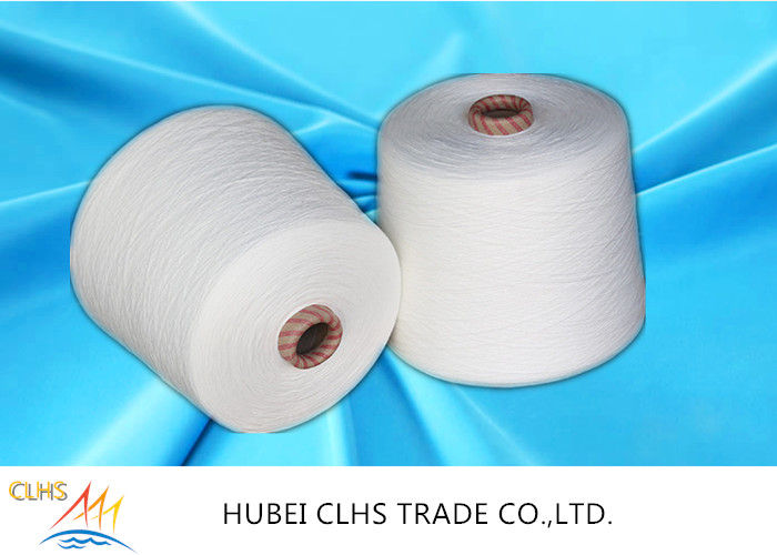 Semi Tough 100 Persen Polyester Benang 20 / 2 20 / 3 Tinggi Kekuatan Baik Ketahanan