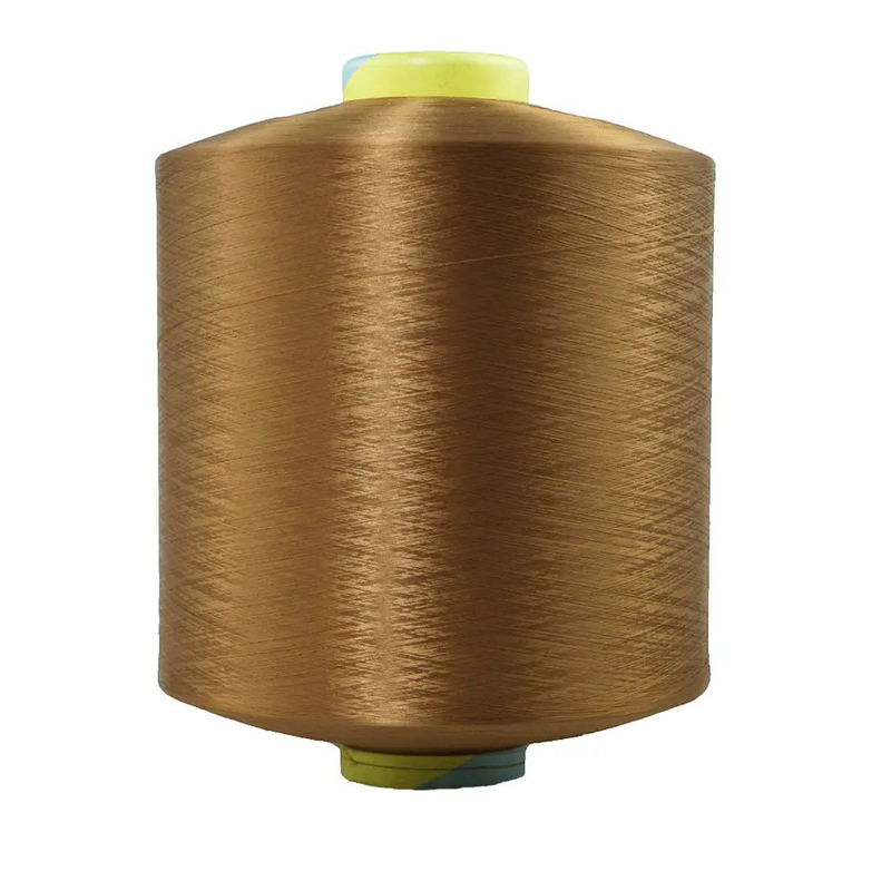 Warna Hitam Putih Biru Merah Kecokelatan 100% Polyester Filament Yarn Dty Polyester Textured Yarn