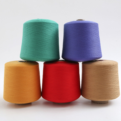 Bright 20S - 60S 100% Spun Polyester Yarn, Benang Twisted Polyester Kekuatan Tinggi